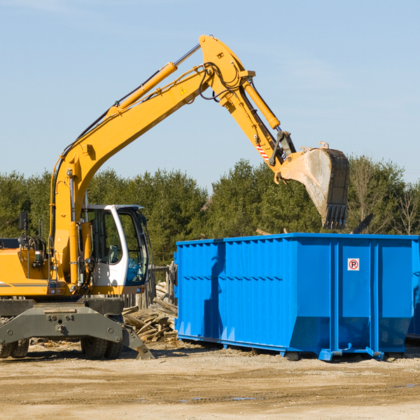 are there any restrictions on where a residential dumpster can be placed in Morning Sun IA